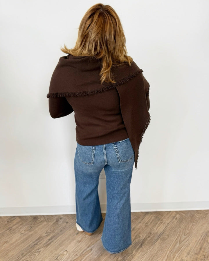 Murphy Scarf Sweaterlong sleeve knit