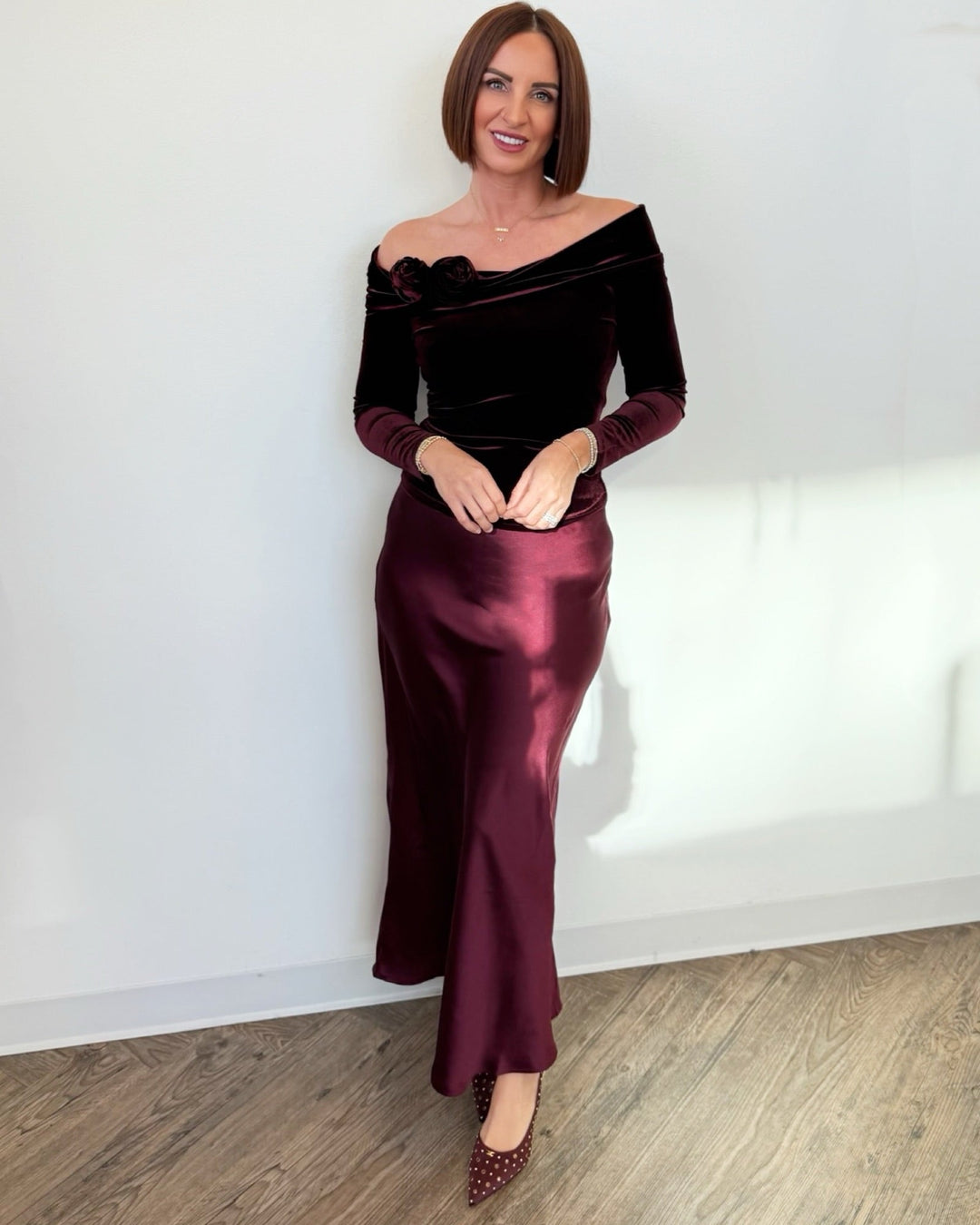 Neena Satin Slip SkirtSkirt