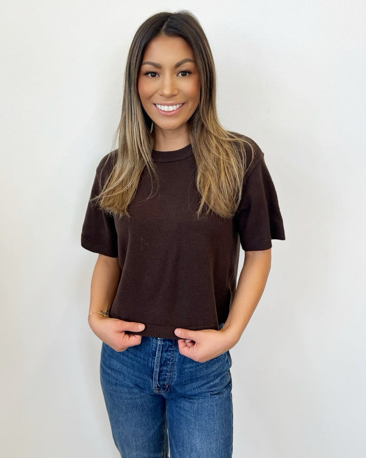 Nina Short Sleeve Knit TopShort Sleeve Top