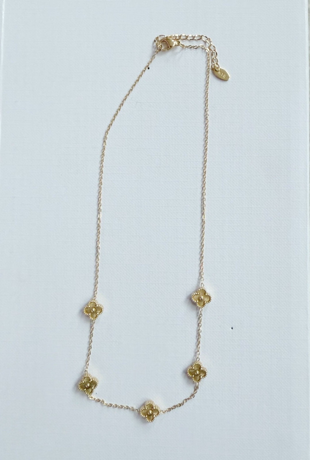 NN85226 Gold Clover Necklace