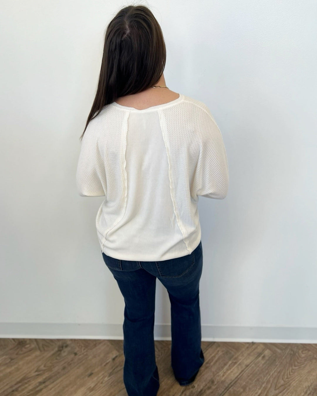 Noel Long Sleeve Waffle Knit TopTop