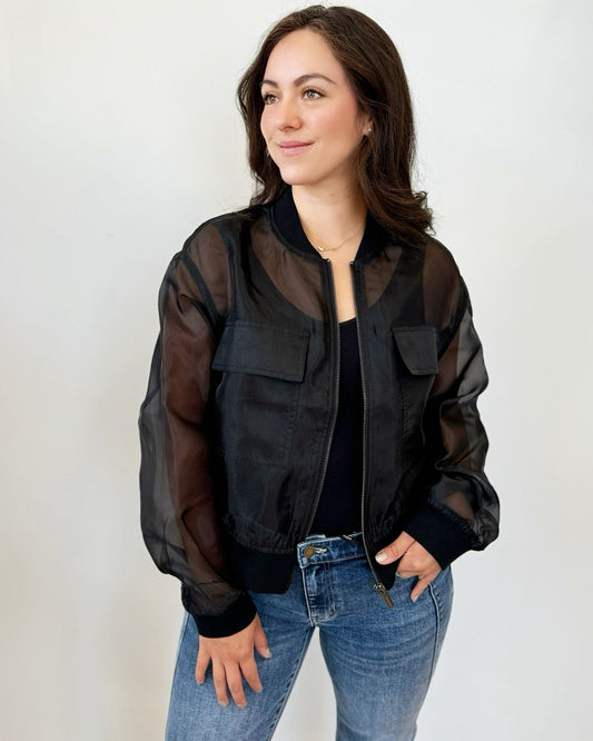 Nola Organza Bomberjacket