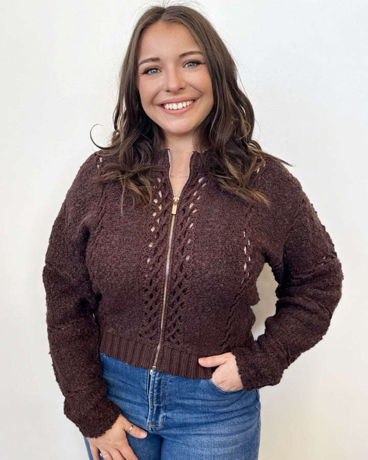 Nora Textured Zip Upzip up