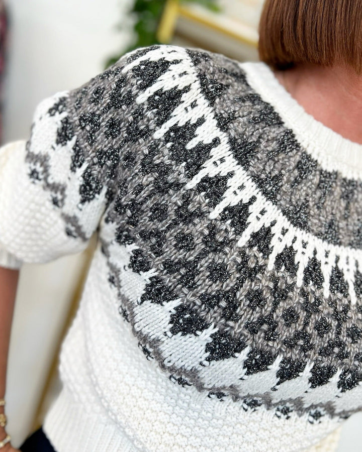 Nylah Short Sleeve Fair Isle Knit Topknits