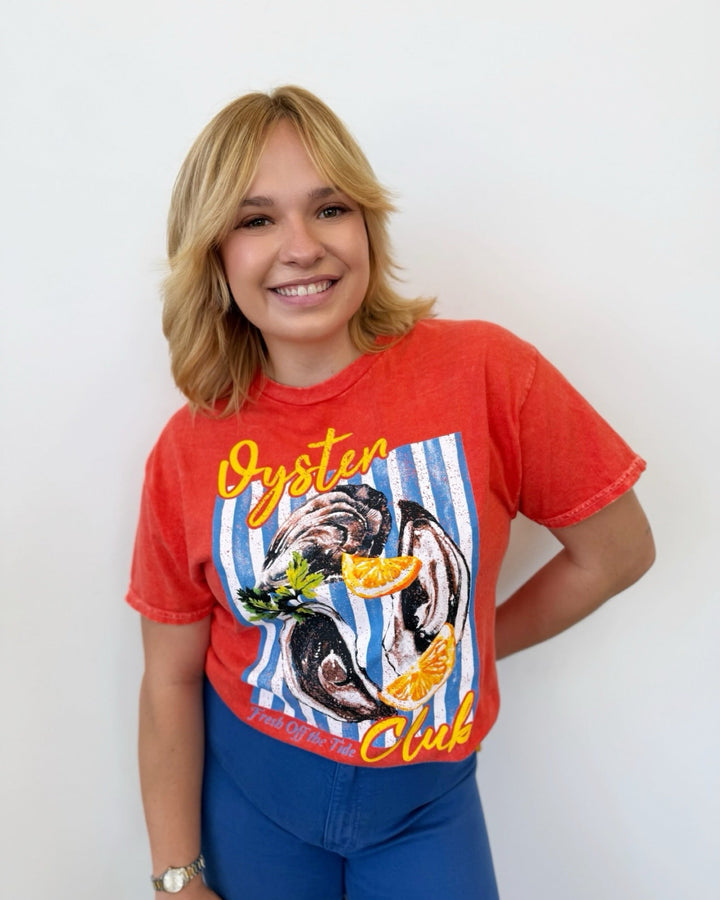 Oyster Club Seafood Mineral - Dyed Tropical T-Shirtgraphic teeH7035TK-1