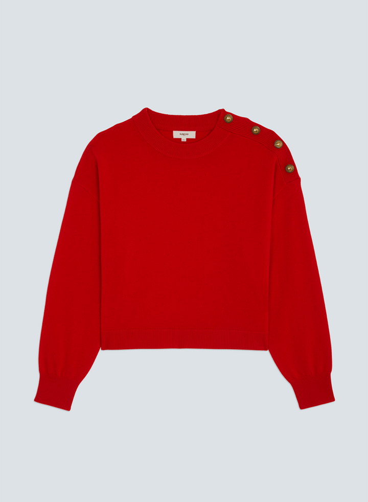 Pachi Long Sleeve Knit with Button Detaillong sleeve knit