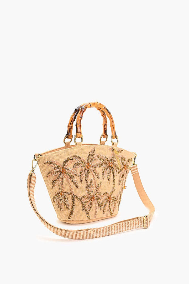 Palm Dunes Embellished Mini ToteAB24 - 1359
