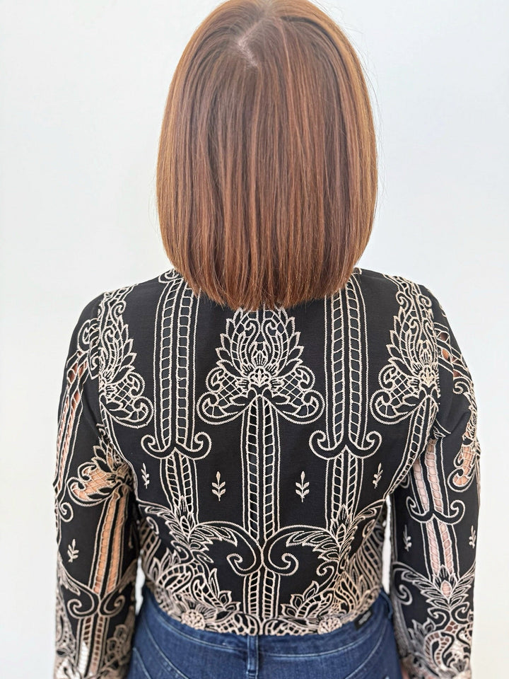 Pandora Lace Cut Out TopBlouse