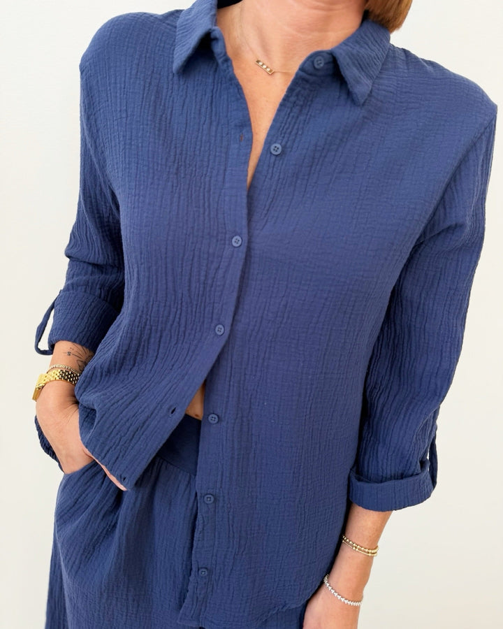 Parker Gauze Button Down Shirtbutton down shirt