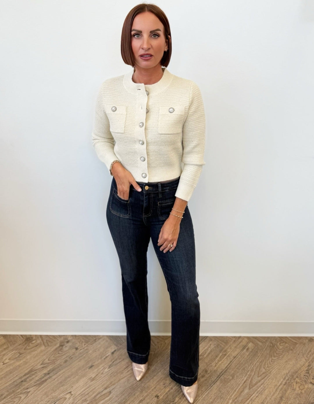 Pauline Long Sleeve Knit Cardiganknits