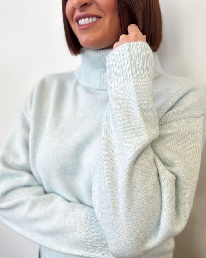 Percy Cropped Mock Neck Sweaterknit