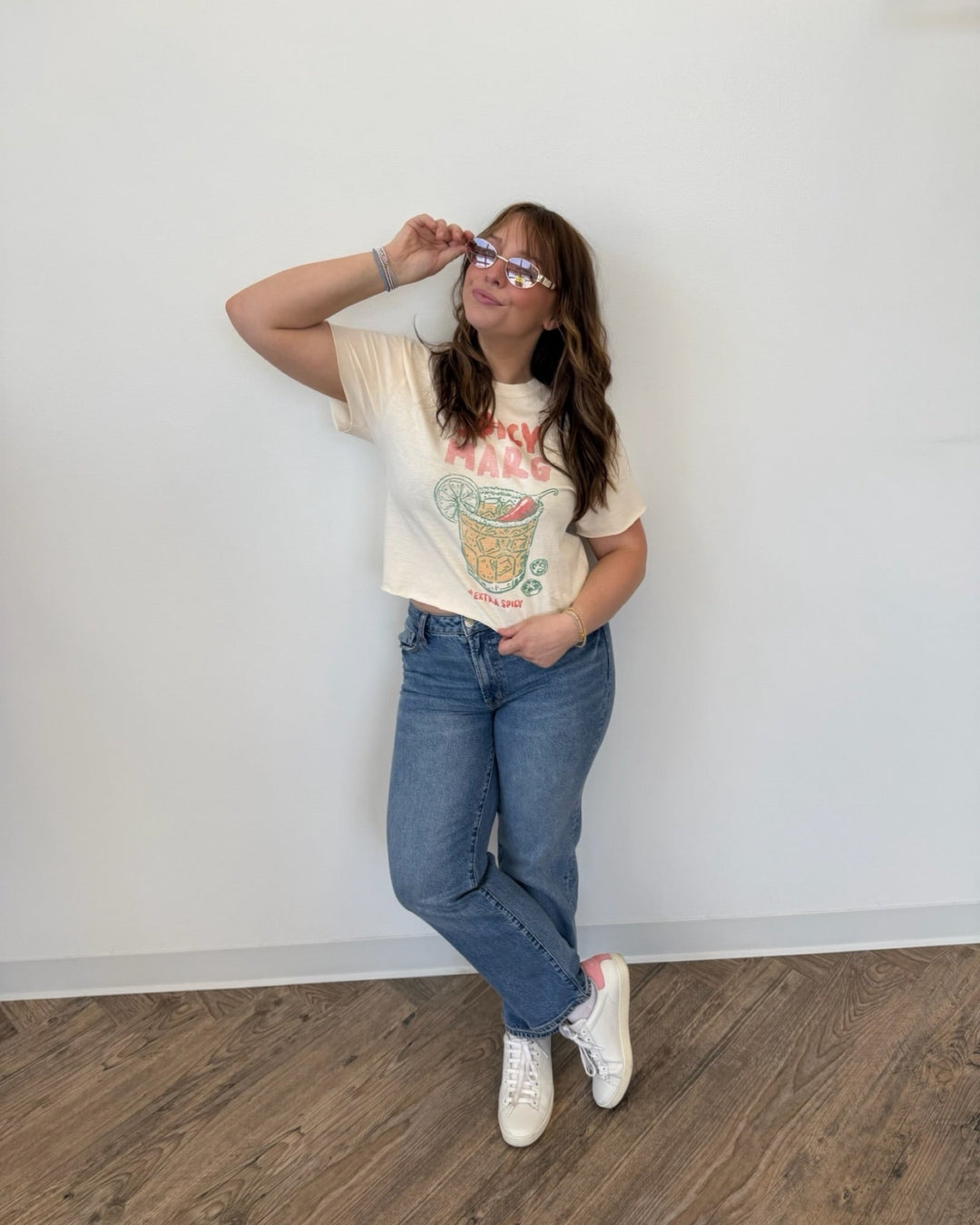 Pistola Aleks Mid Rise Straight Leg Cropped Jeanstraight leg denim