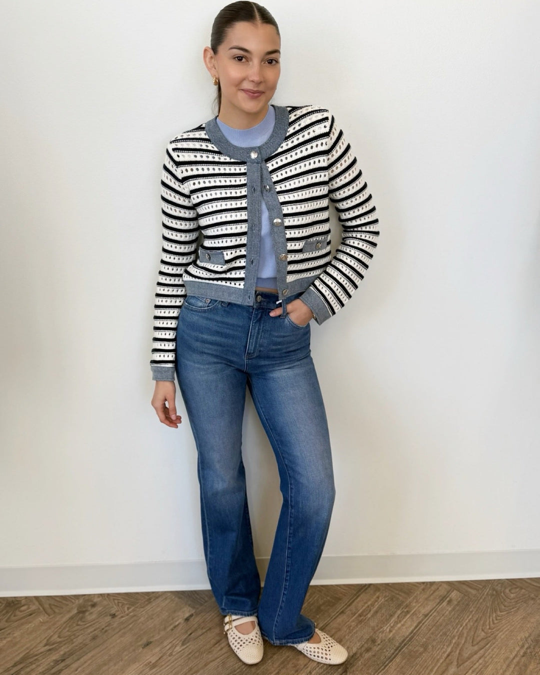 Pistola Evie High Rise Slim Bootfull length denim