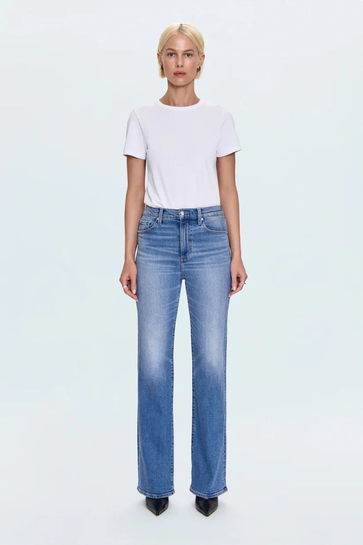 Pistola Evie High Rise Slim Bootfull length denim