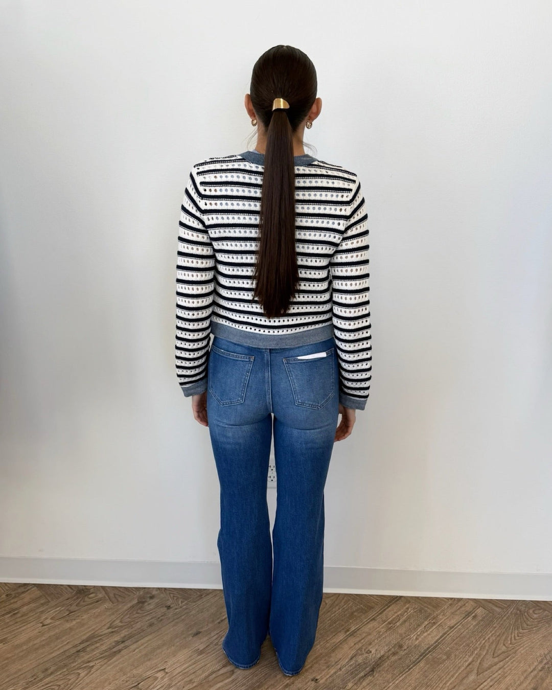 Pistola Evie High Rise Slim Bootfull length denim
