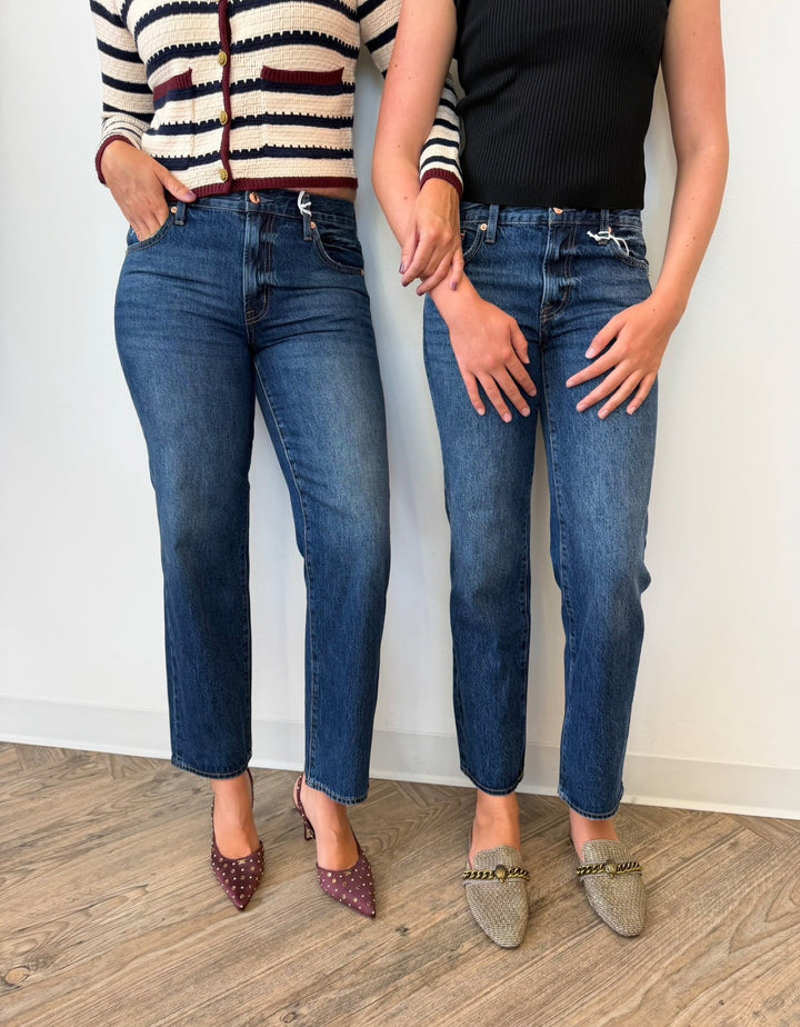Pistola Issa Mid Rise Relaxed Straight Leg Denimdenim