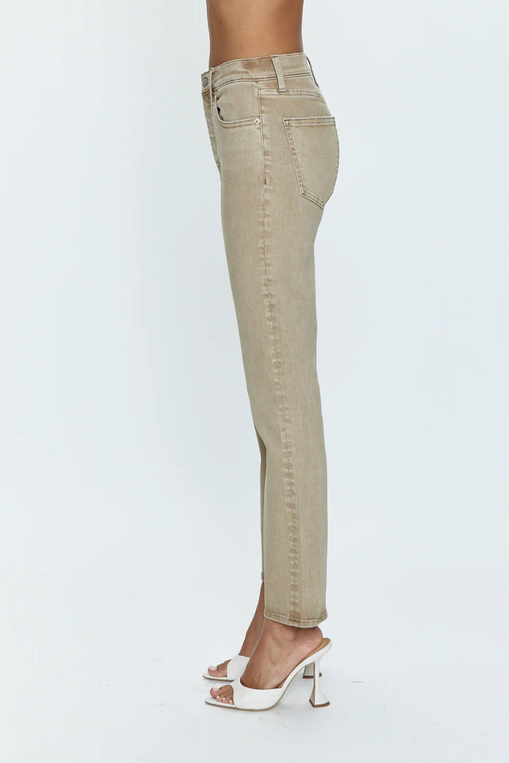 Pistola Lennon High Rise Crop Boot in Mink SnowPants