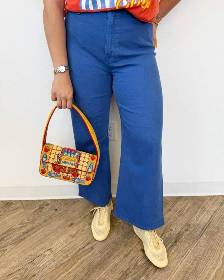 Pistola Penny Crop High Rise Wide Leg Jeancropped denim