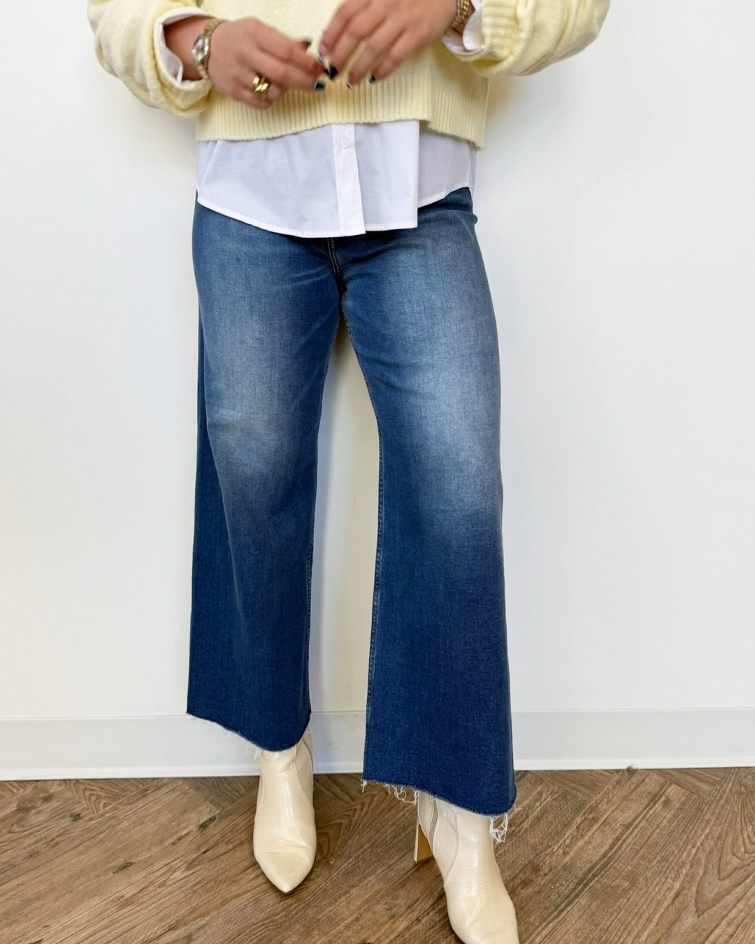 Pistola Penny High Rise Wide Leg Jeandenim