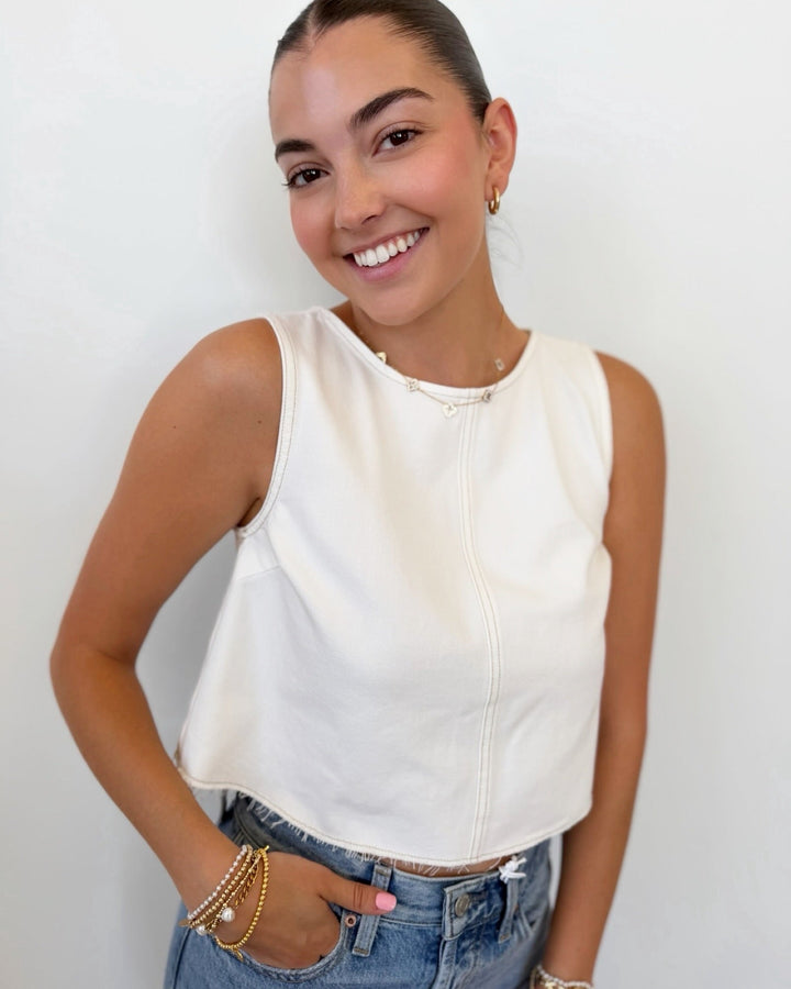 Pistola Rue Cropped Swing Shirtsleeveless top