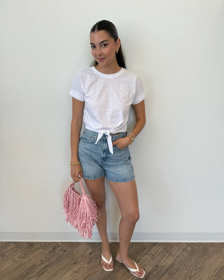 Pistola Saige High Rise A - Line Shortdenim short
