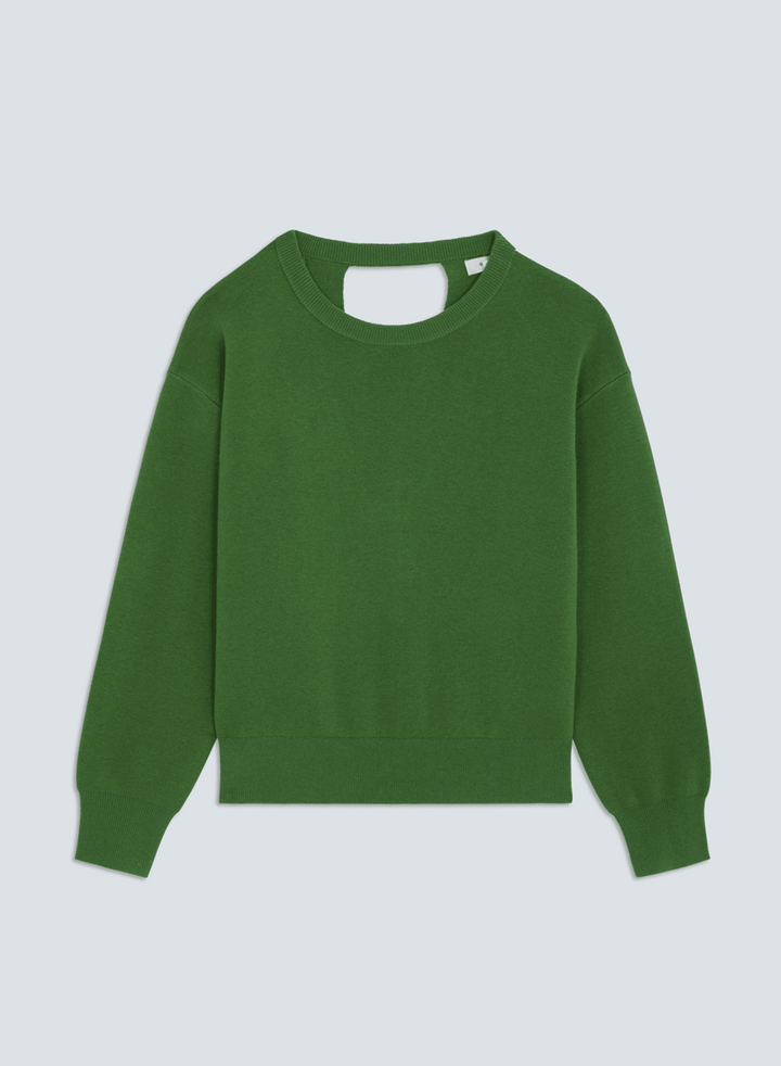 Plamedi Long Sleeve Knit with Crossover Backlong sleeve knit