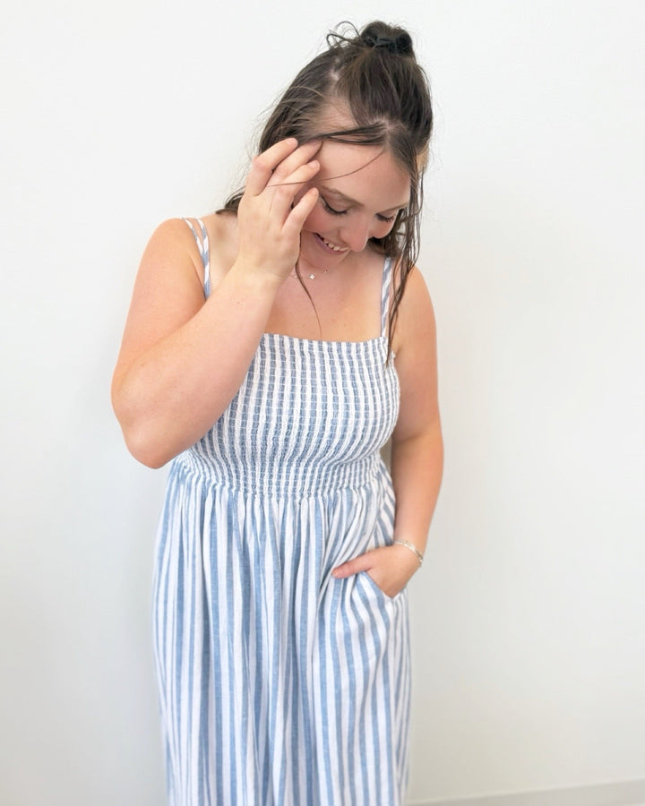 Porter Stripe Midi DressMidi Dress