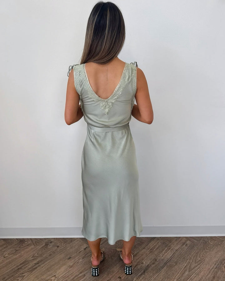 Priyanka Slip Dress with Lace DetailDress