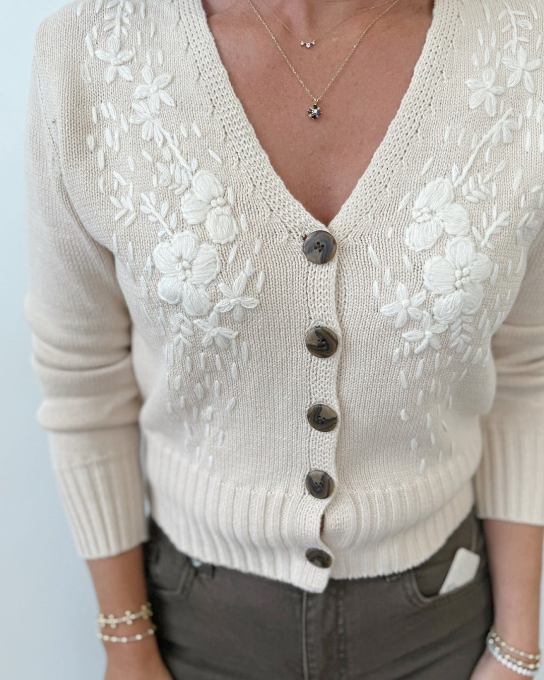 Rafferty Embroidered CardiganCardigan