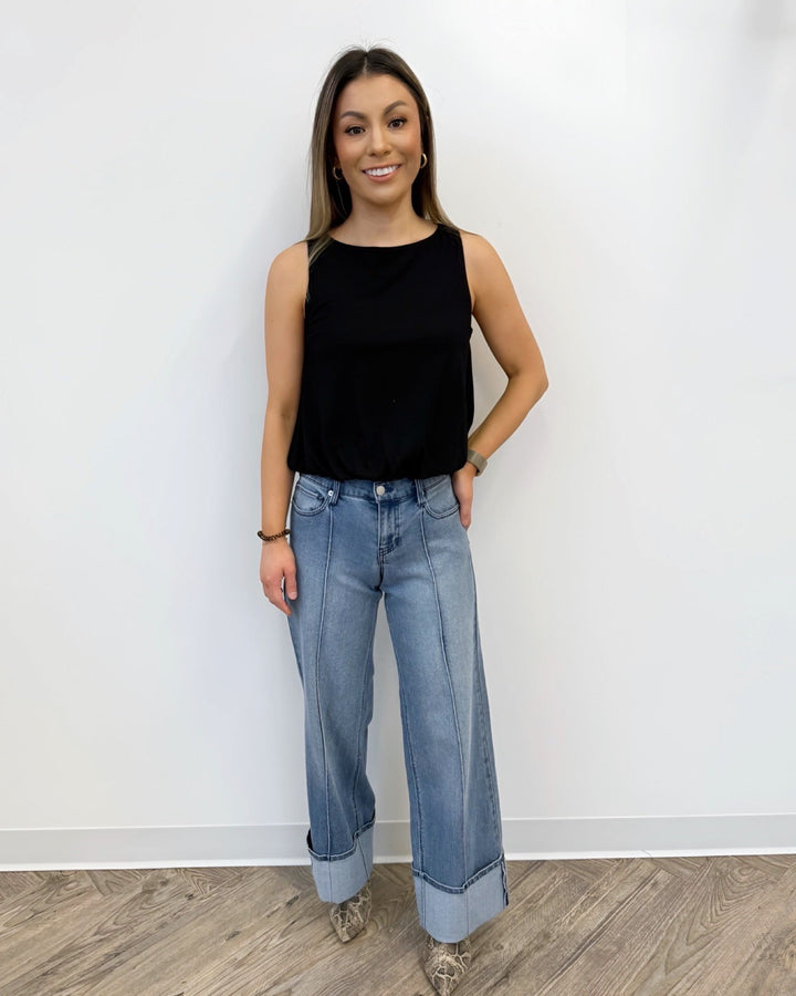 Ramona Sleeveless Bubble Hem TopTop