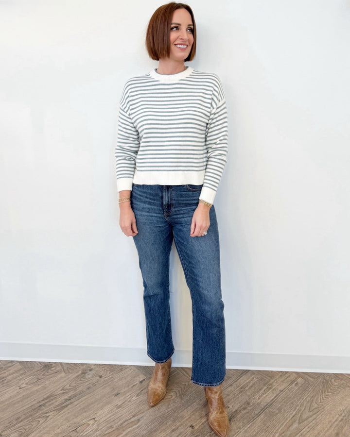 Ravenna Stripe Crewneck Sweatersweater