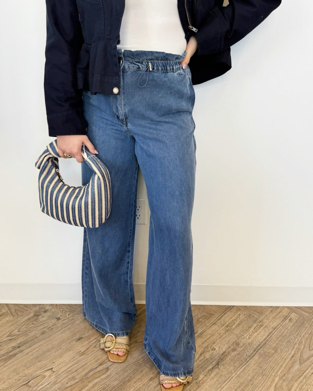 Reese Oversized High Waisted Jeansfull length denim