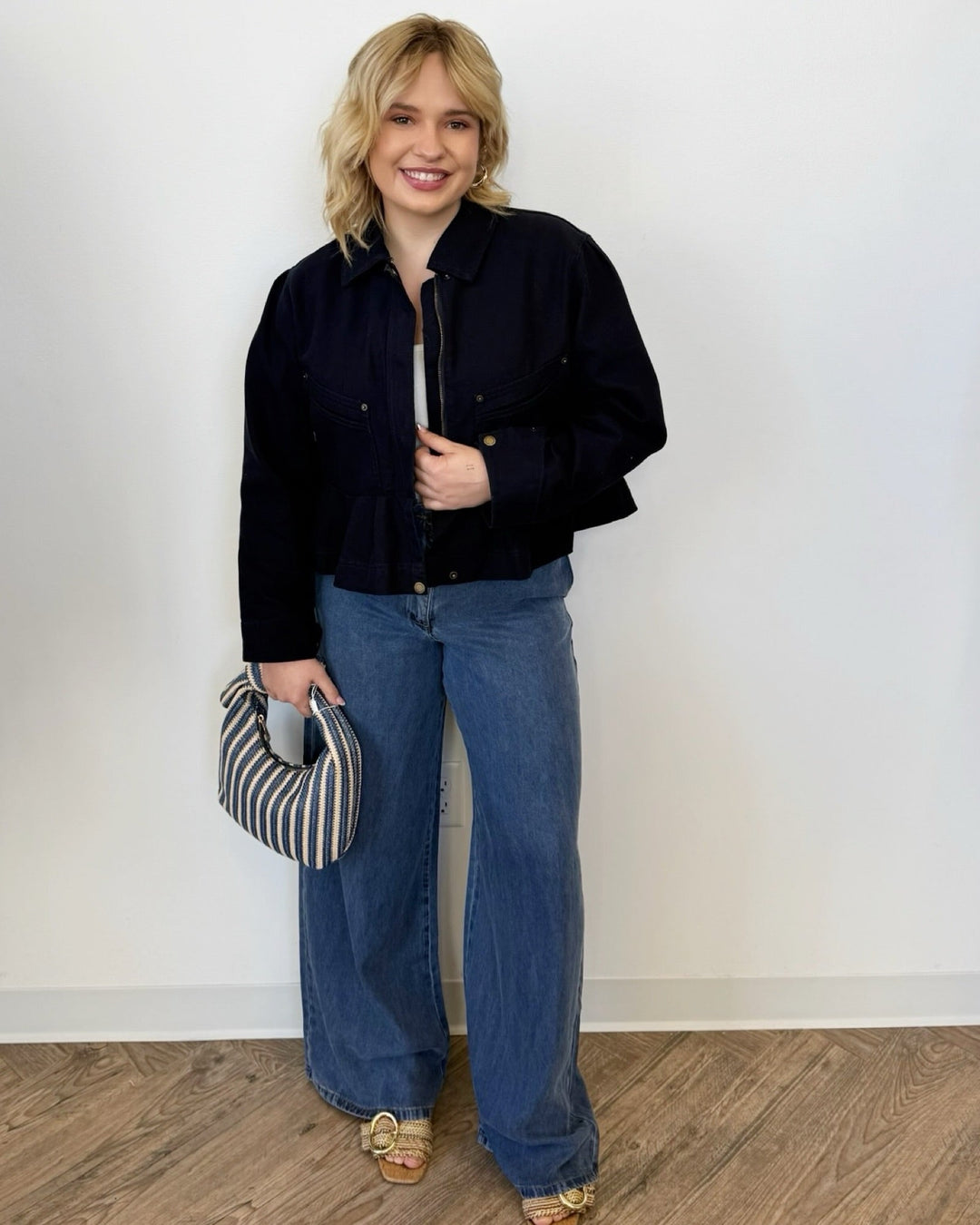 Reese Oversized High Waisted Jeansfull length denim