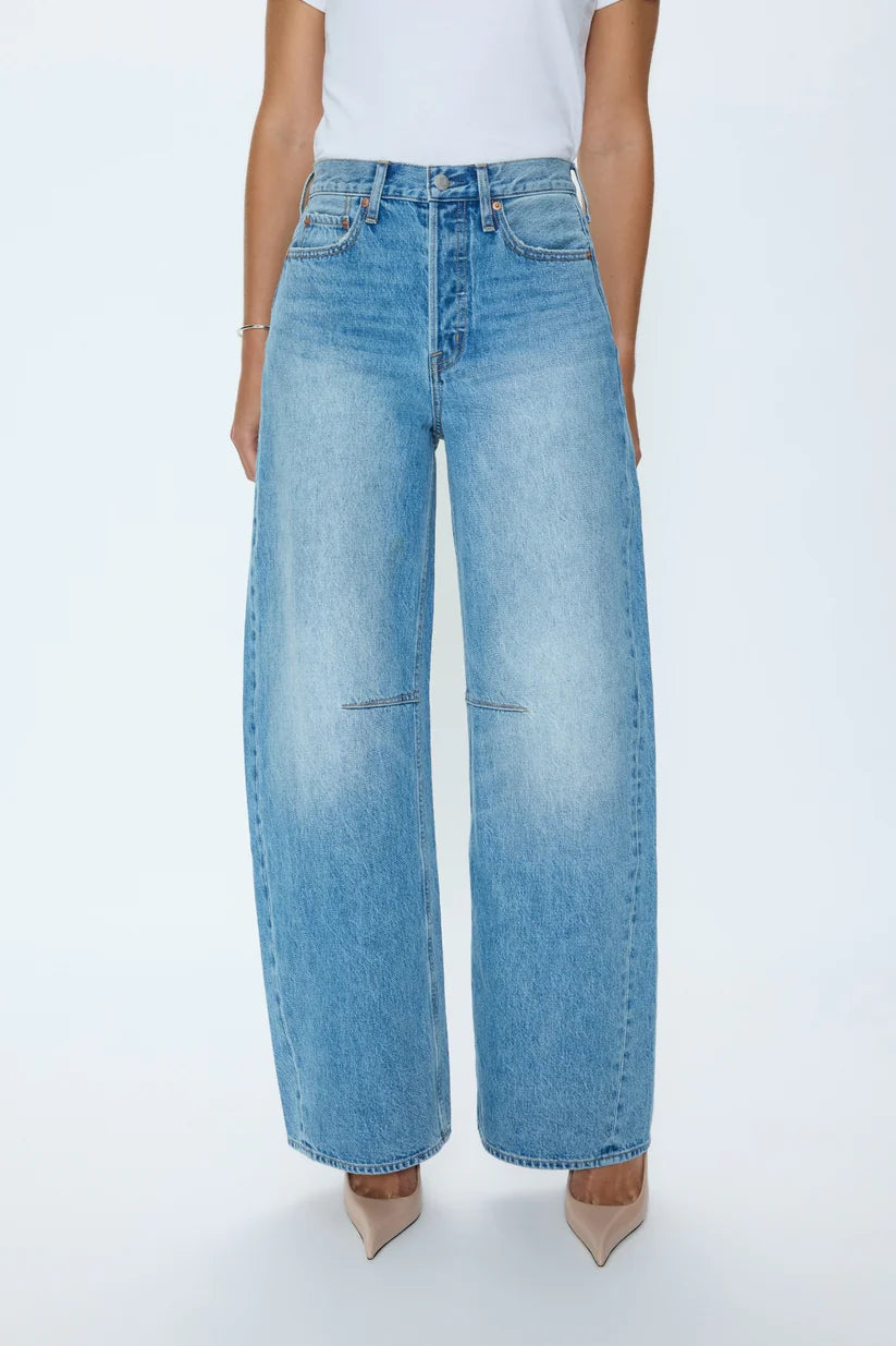 Pistola Sydney High Rise Bowed Wide Leg
