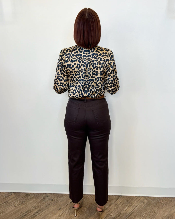 Riggs Faux Leather Crop Straight LegLM7807SU7