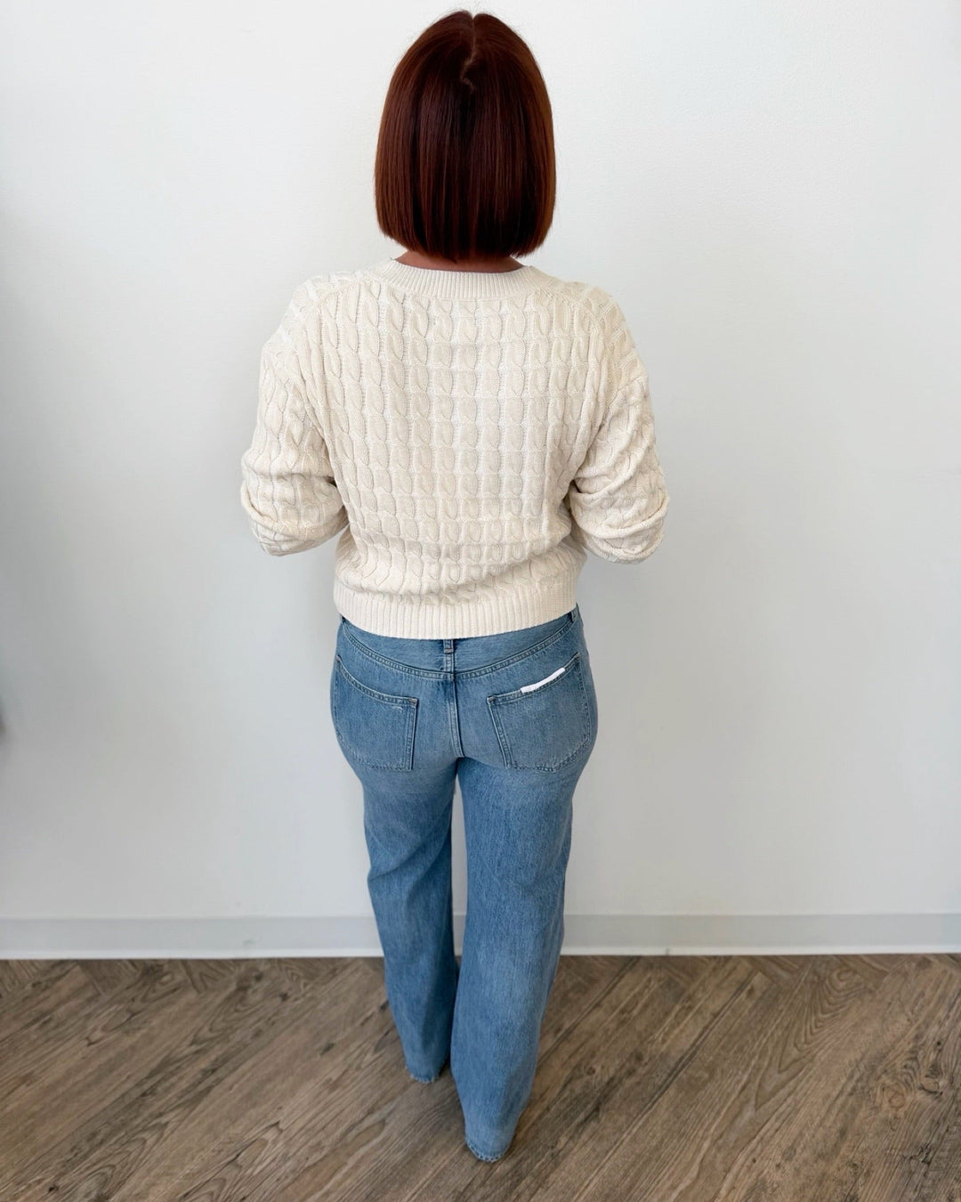 Rossi V Neck Long Sleeve Sweaterlong sleeve knit