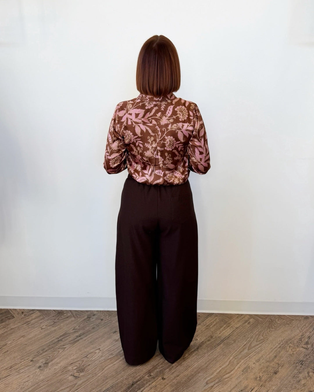 Sabrine Printed Blouselong sleeve top
