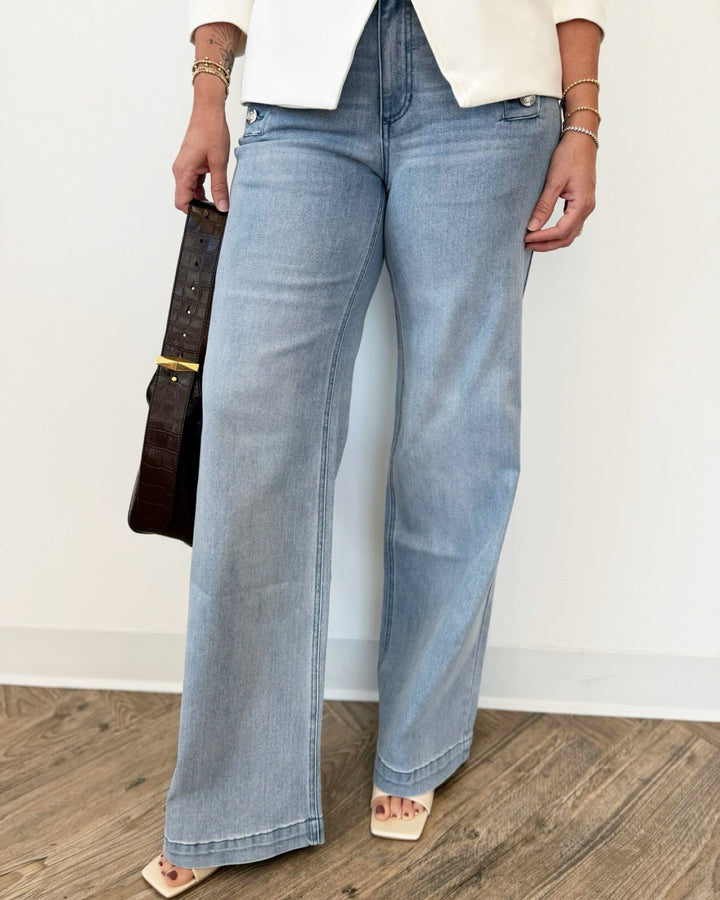 Sailor Mid Rise Wide Leg Jeanswide leg jeans