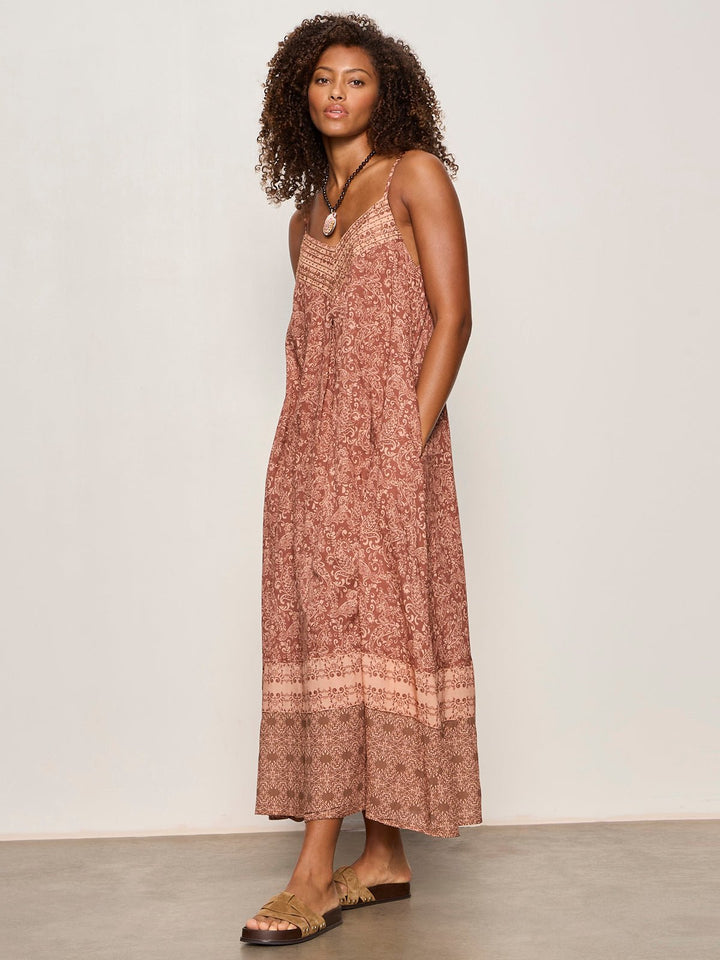 Sanctuary Coastal V-Neck Maxi Dresssleeveless maxi dress
