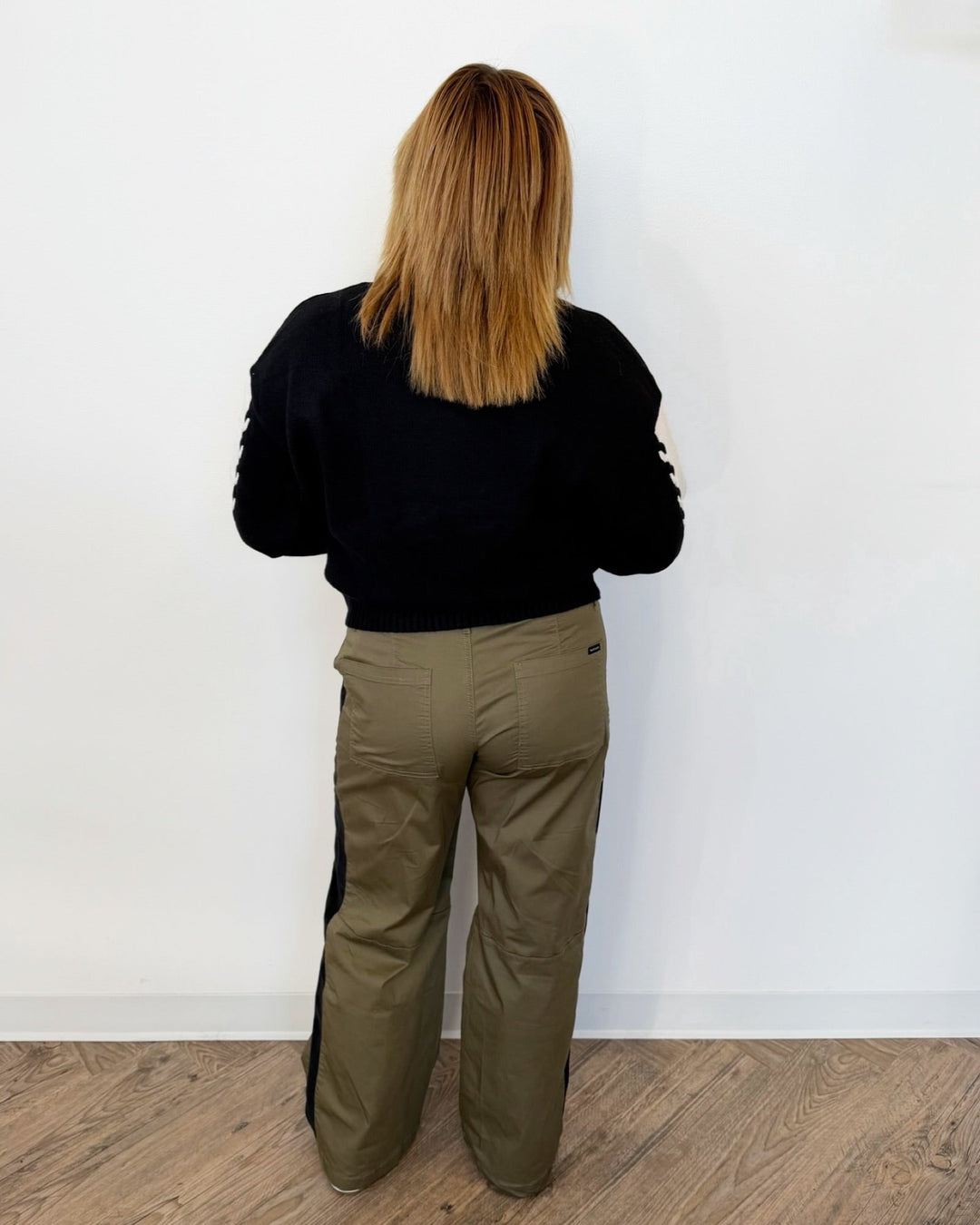 Sanctuary Color Block Mock Neck Pulloverlong sleeve knit