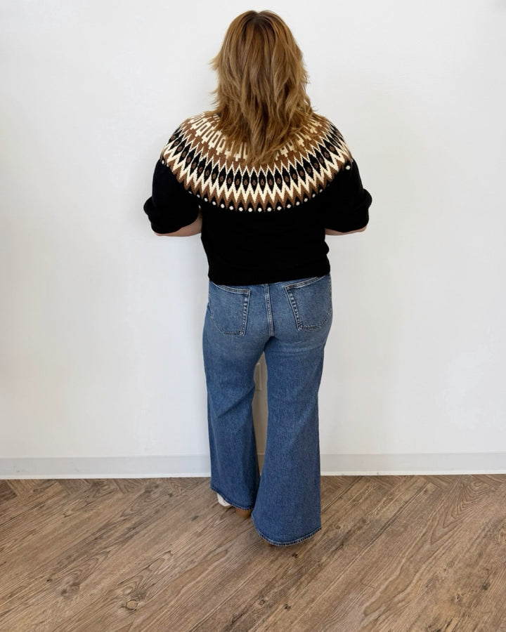 Sanctuary Fairisle Zip Upknit jacket