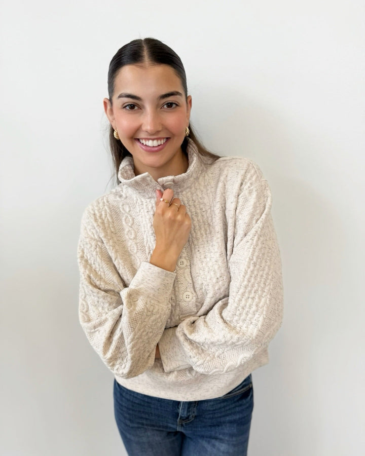 Sanctuary Halley Relaxed Popoverlong sleeve pullover