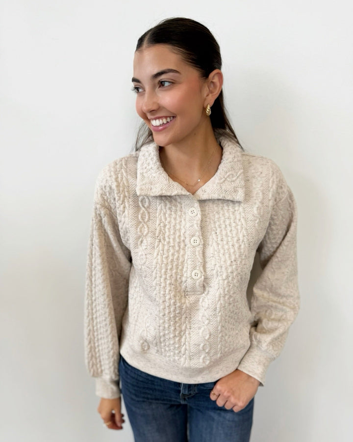 Sanctuary Halley Relaxed Popoverlong sleeve pullover