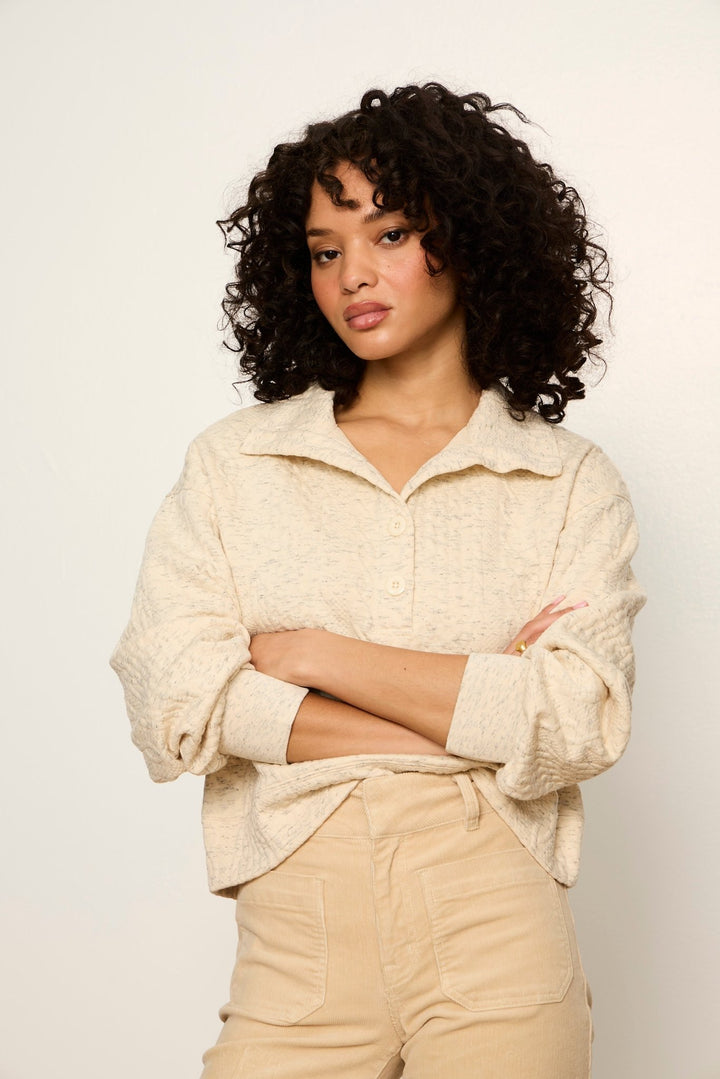 Sanctuary Halley Relaxed Popoverlong sleeve pullover