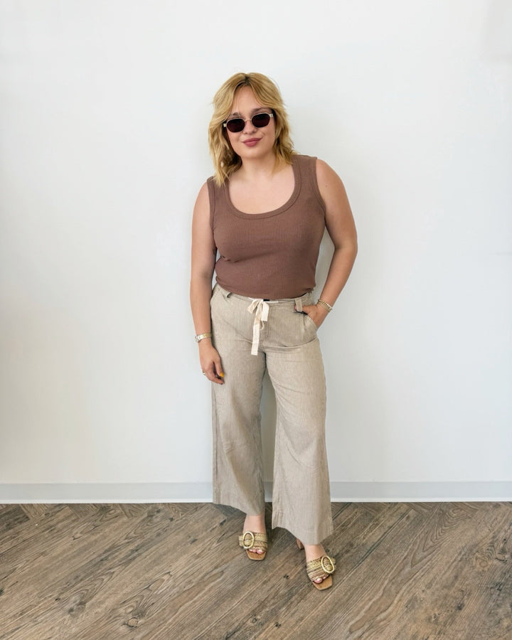 Sanctuary Lily Stripe Cropped Pantcropped pant