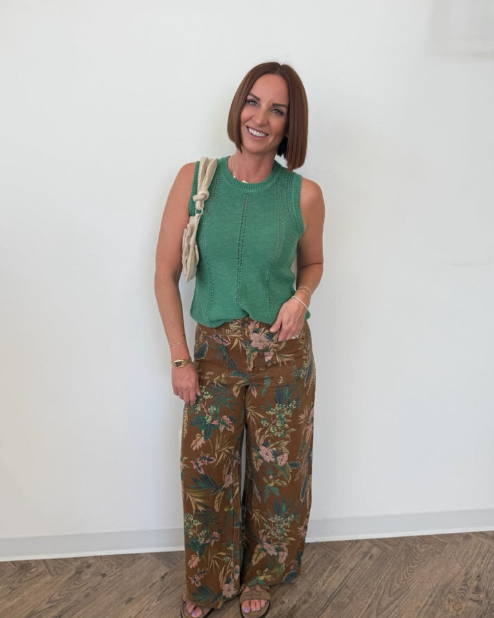 Sanctuary Linen Marine Wide Leg Pantlinen pant