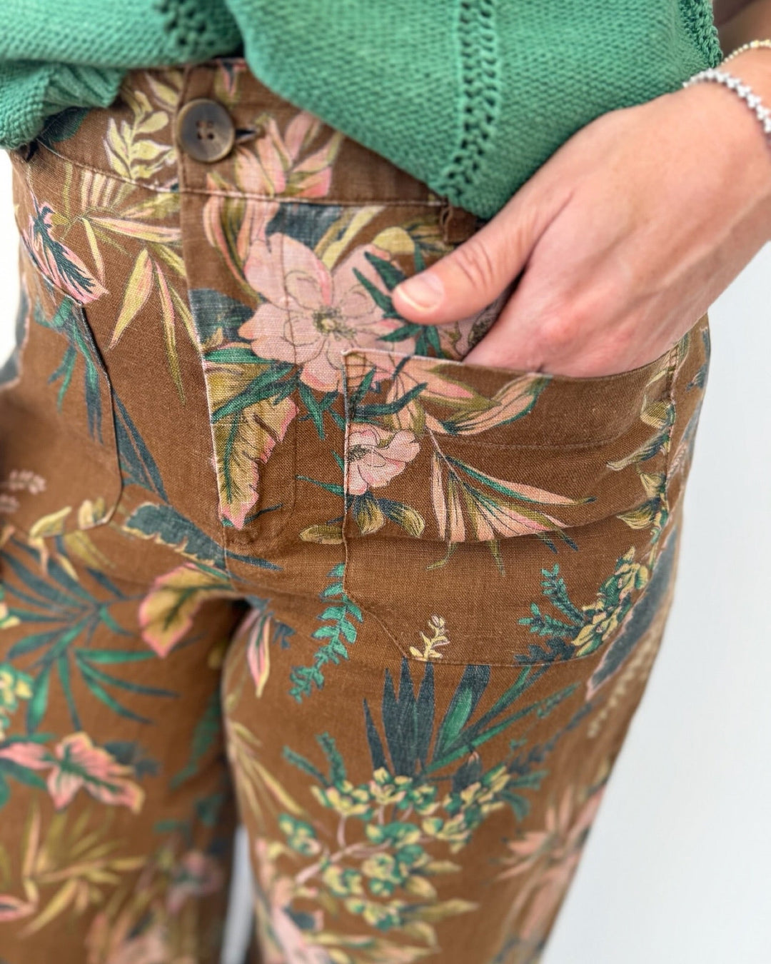 Sanctuary Linen Marine Wide Leg Pantlinen pant