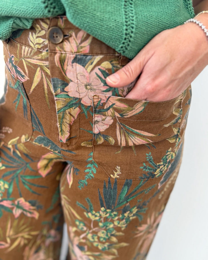 Sanctuary Linen Marine Wide Leg Pantlinen pant
