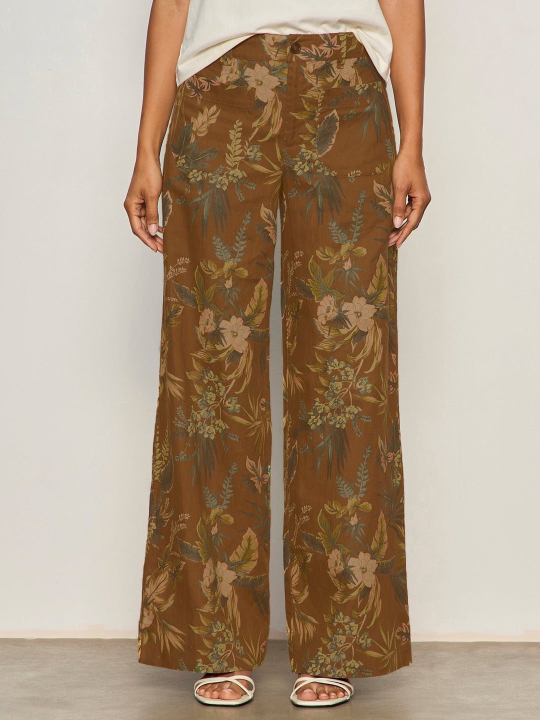 Sanctuary Linen Marine Wide Leg Pantlinen pant