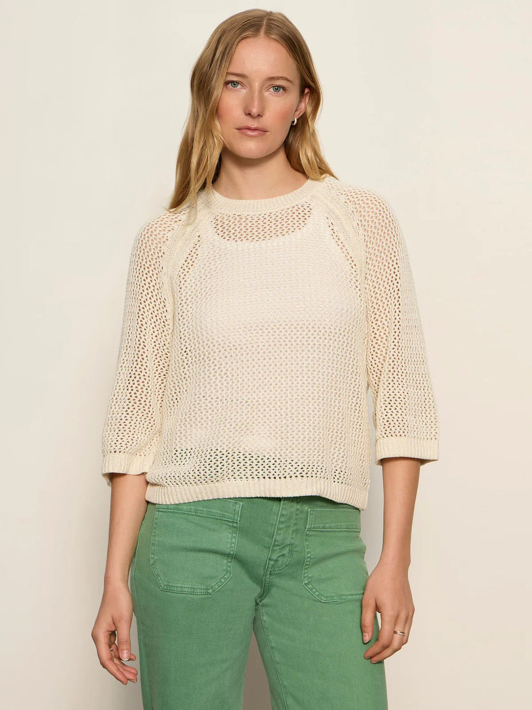 Sanctuary Metallic Sweater Teeshort sleeve knit